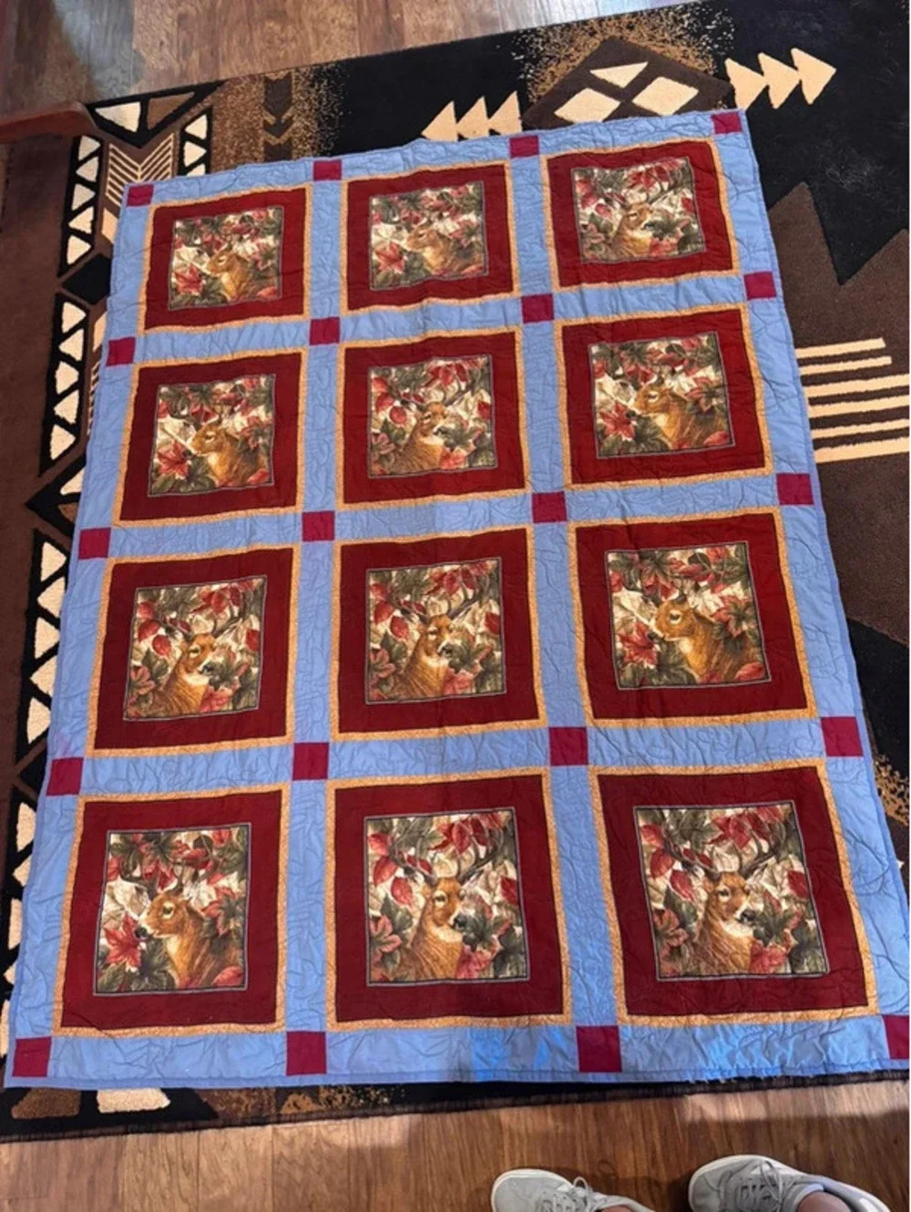 Hand made buck quilt